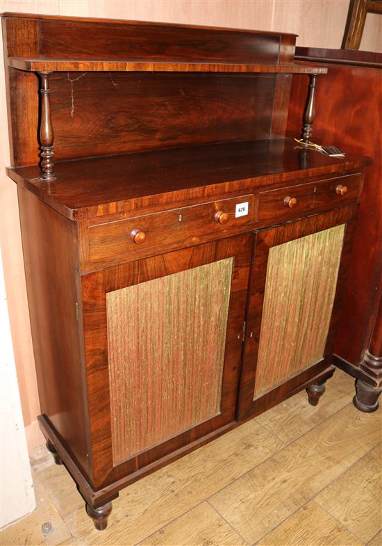 A Regency rosewood chiffonier, W.99cms